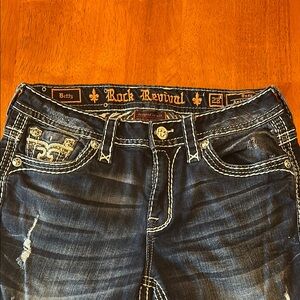 Rock Revival Women's Dark Blue Boot Cut Jeans